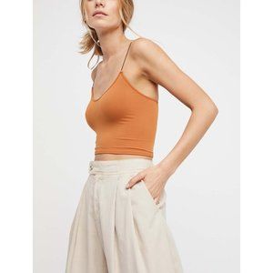 NWT Free People Skinny Strap Brami / Toffee